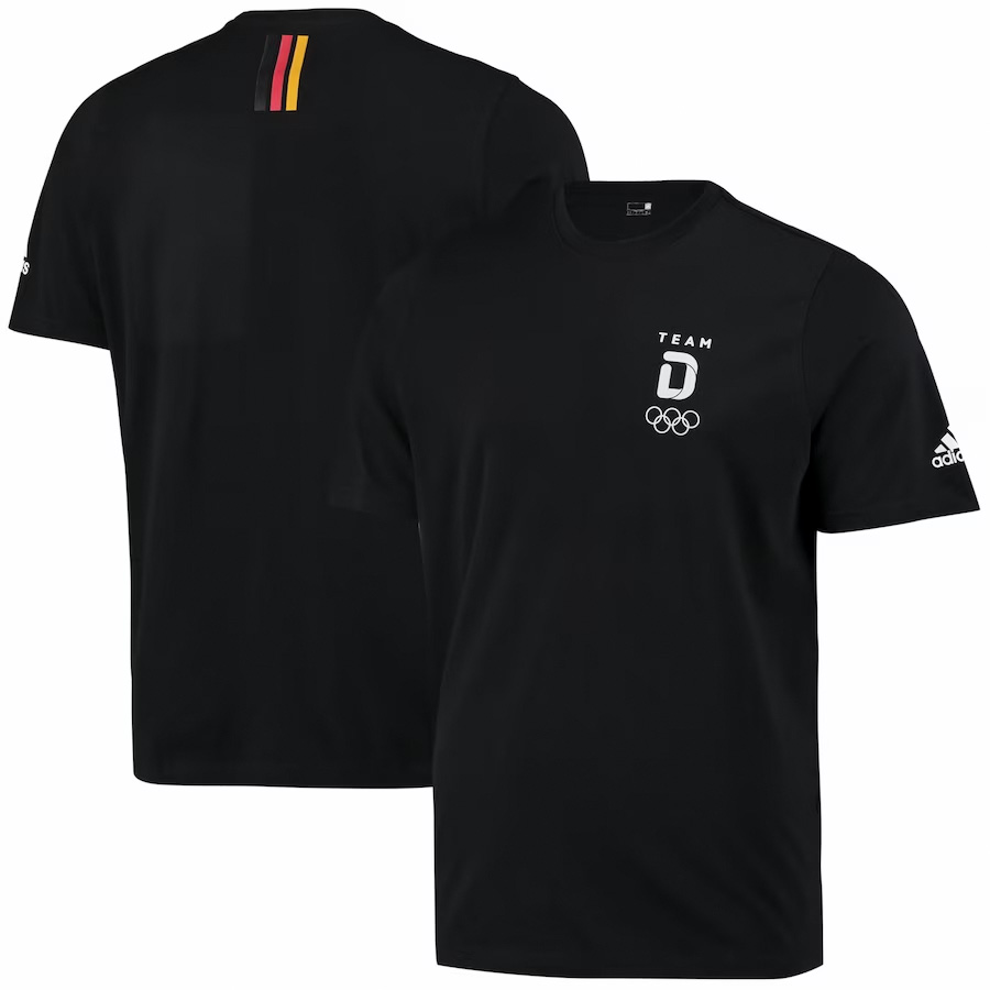 Team D Adidas Logo T-Shirt - Schwarz